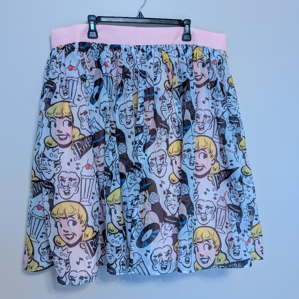 Unique Vintage Betty & Veronica 3X layered skirt Riverdale Archie Jughead EUC